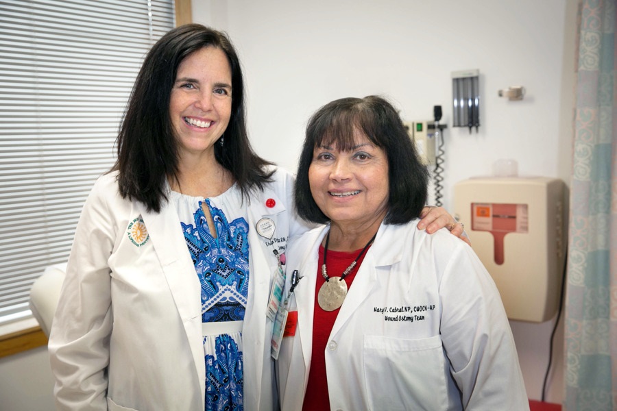 Erin DellaGrotta, RN (left) and Mary Cabral, CNP (right)