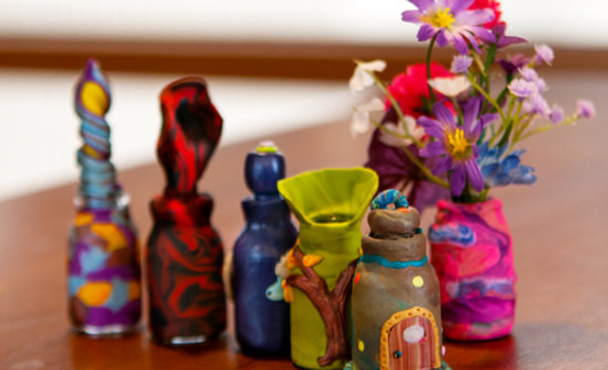 A collection of hand-made bottles of hope.
