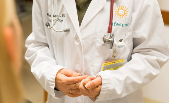 A Lifespan doctor's hands